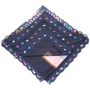 Tulbent Scarf Handmade Crochet Detailing NWOT